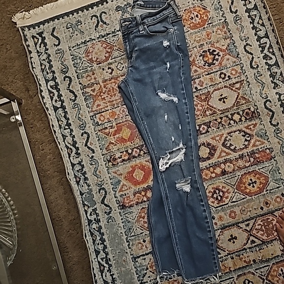 Blue denim Old Navy Rockstar super skinny jeans size 0 - Picture 4 of 6